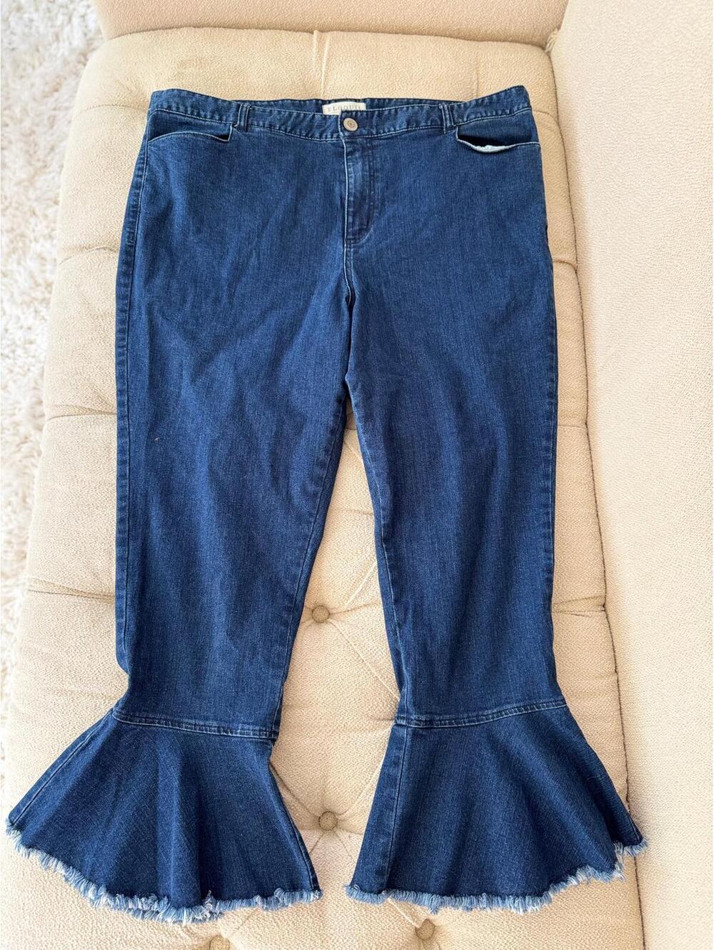 Eloquii Flare Cuff Jeans